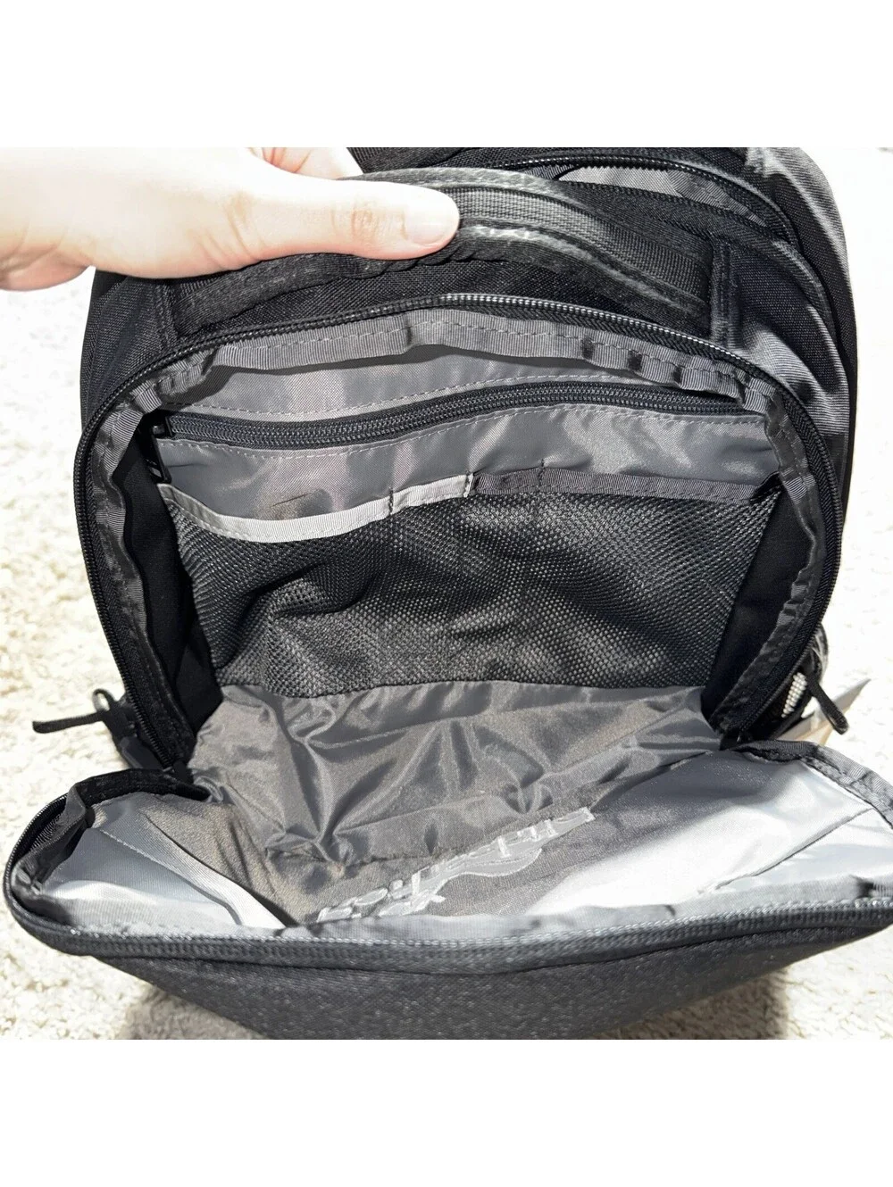 NWT The North Face Black Stalwart Backpack Company Logo NEW
